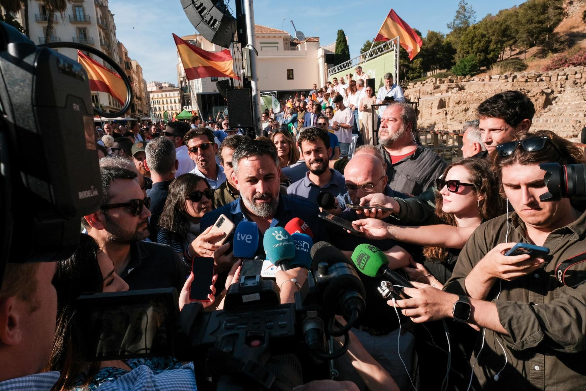 El mitin de Abascal y Buxadé (Vox) en Málaga