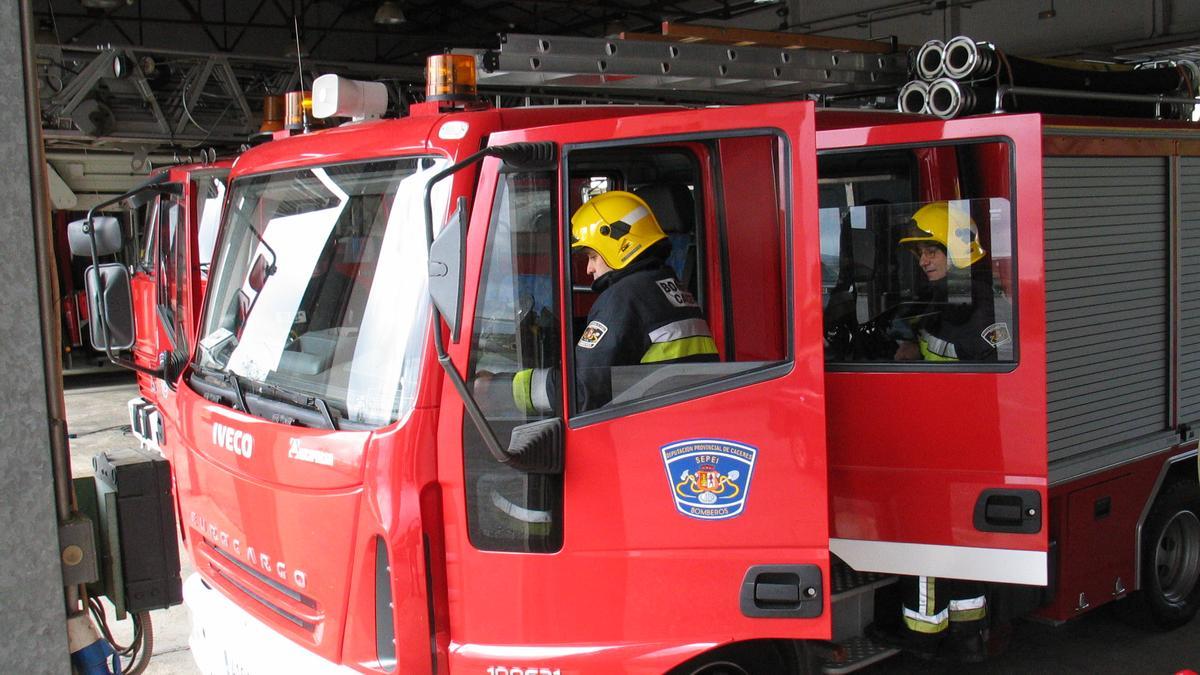 Imagen de una patrulla de los bomberos del Sepei.