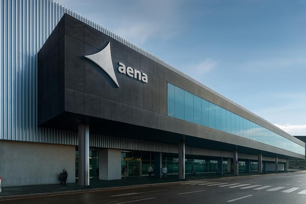 Así quedará la fachada de la terminal T2 del aeropuerto de Barcelona-El Prat, según una simulación de Aena.