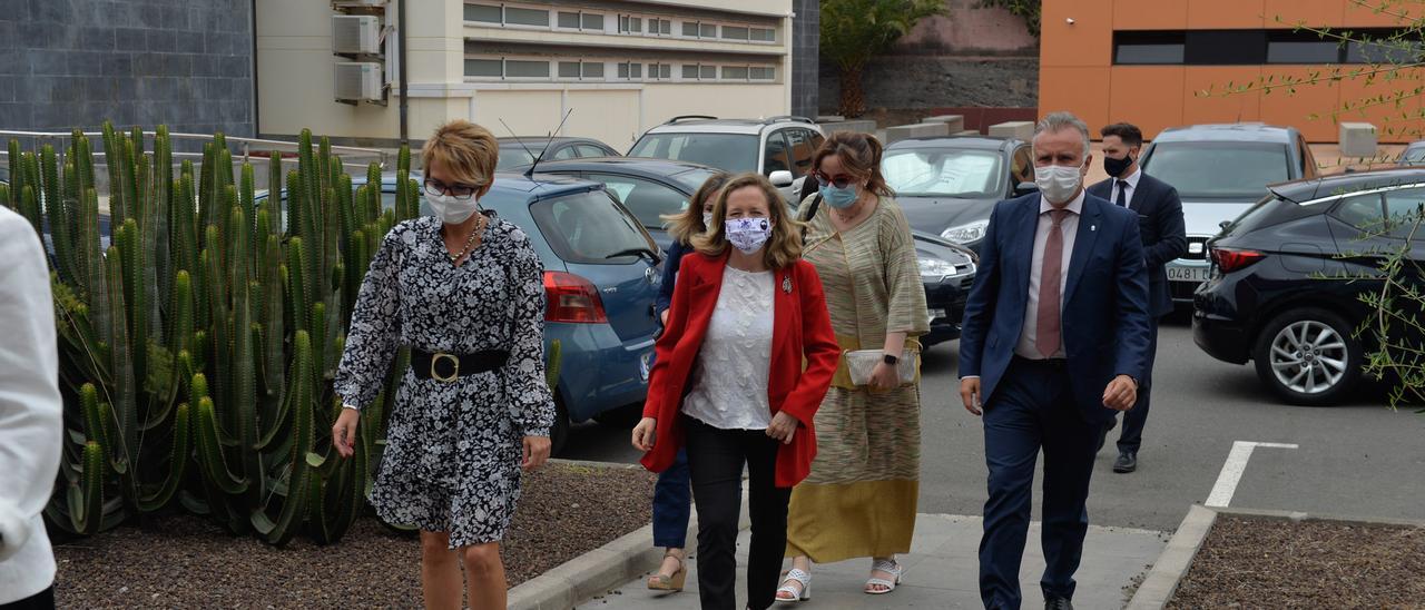 La ministra Nadia Calviño visita el Parque Científico Tecnológico de la ULPGC