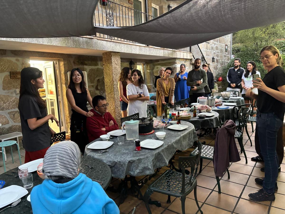 Una de las actividades realizadas en Anceu, en Ponte Caldelas.