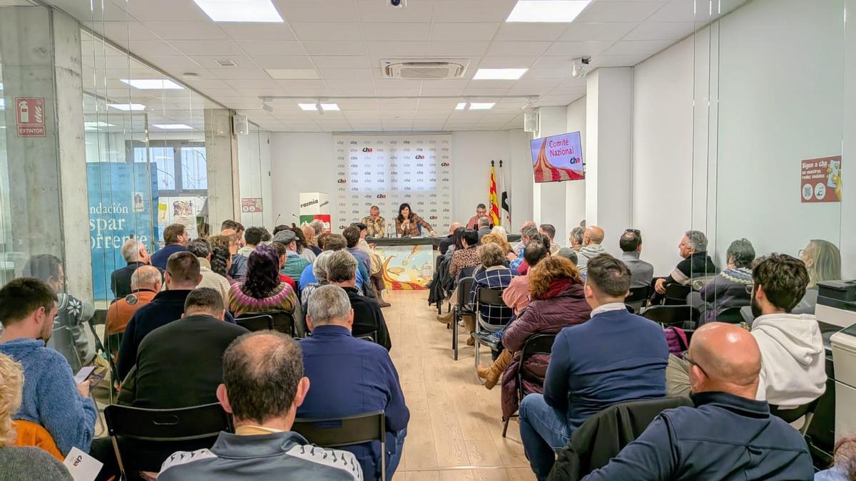 Comité Nacional de Chunta Aragonesista, celebrado este sábado, en Zaragoza.