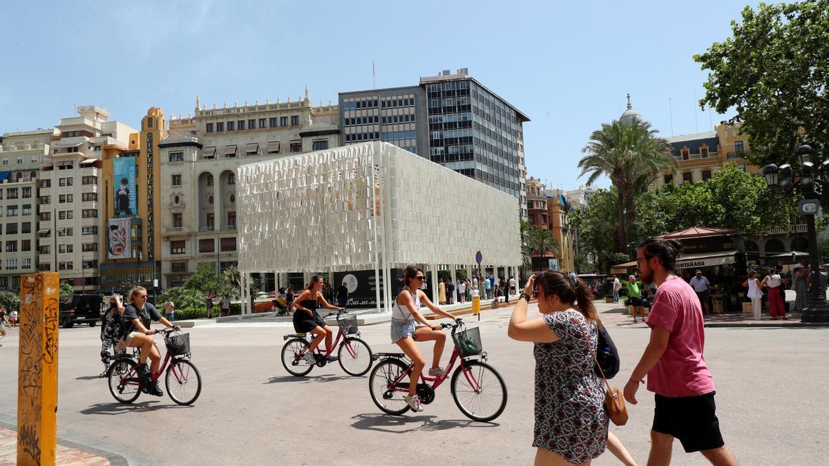 La paza del Ayuntamiento, en la actualidad