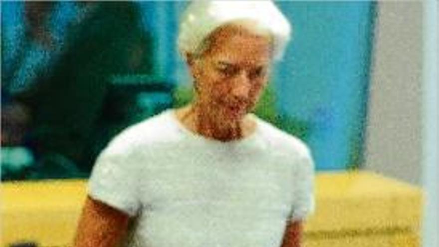 Christine Lagarde vigila el ministre grec de finances Euclid Tsakalotos