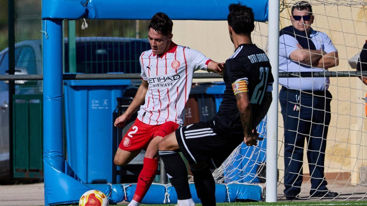 Ferran Ruiz, en un partit amb el Girona B a Vidreres.
