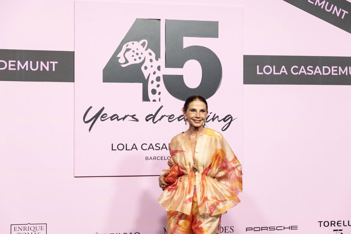 Desfile 45 aniversario de Lola Casademunt en la Llotja de Barcelona