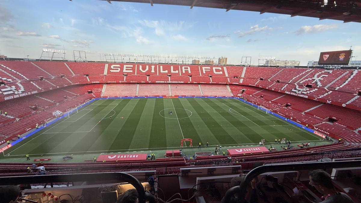 Imagen del interior del estadio del Ramón Sánchez Pizjuán.