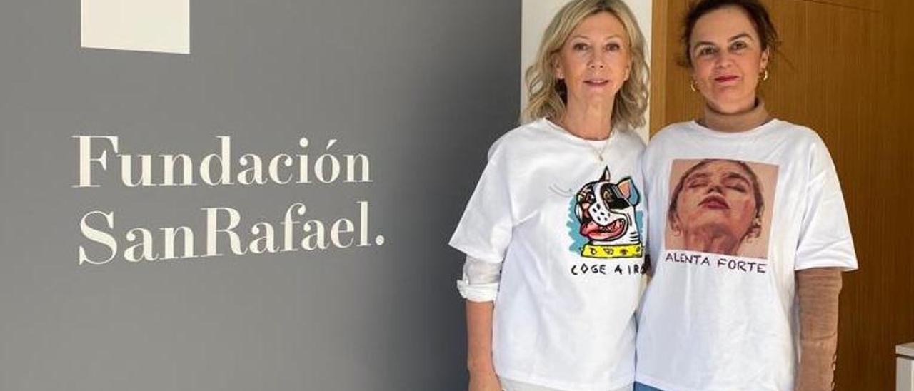 La presidenta de la Fundación, Dolores Estrada, y una de sus integrantes, Rosina Sáenz .   | // LA OPINIÓN