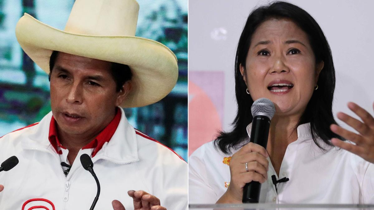 Pedro Castillo y Keiko Fujimori