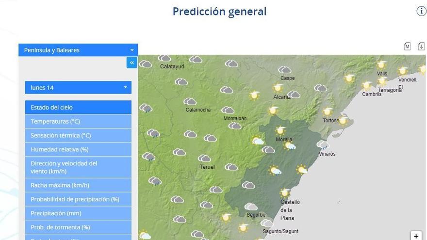 Predicción para el lunes 14 de noviembre.