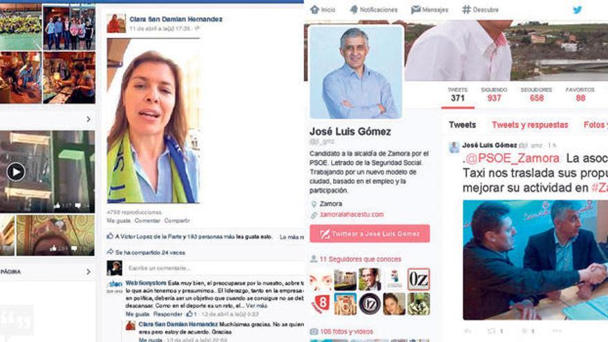 Batalla de candidatos en las redes sociales