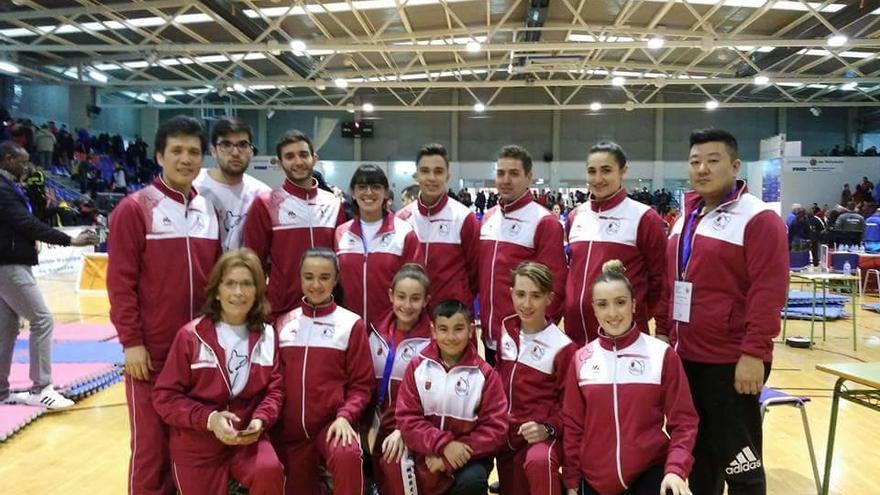 La delegación murciana en el Campeonato de España.