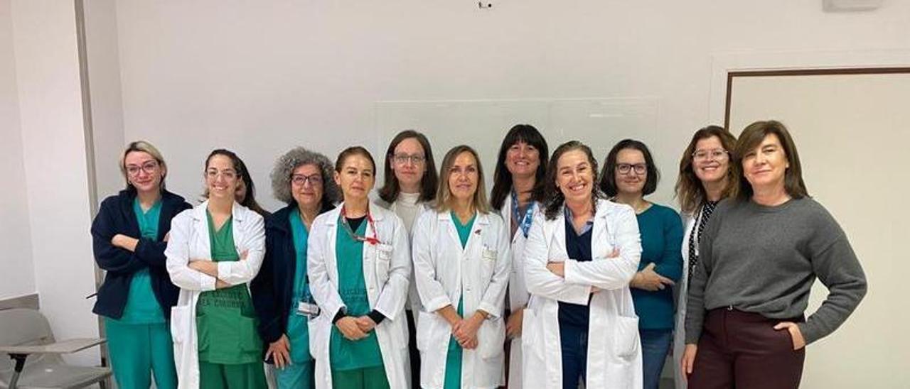 Profesionales del Servicio de Obstetricia y Ginecología del Chuac.