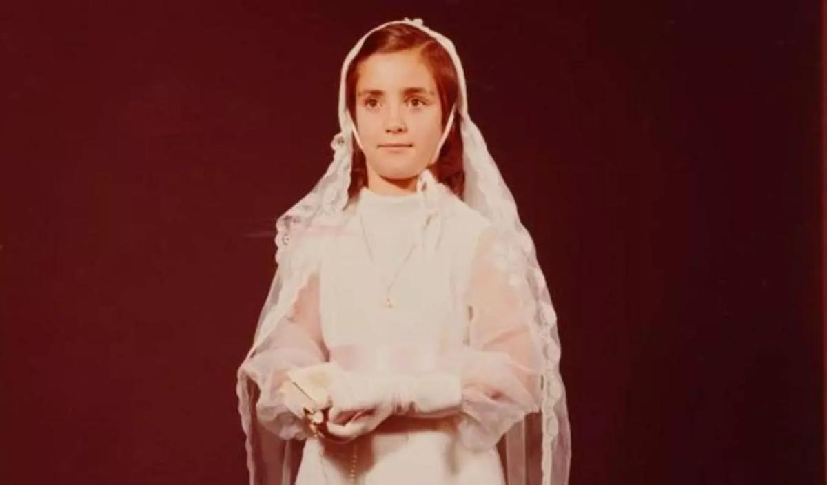 Inmaculada Valderrama Morato, el día de su comunión.