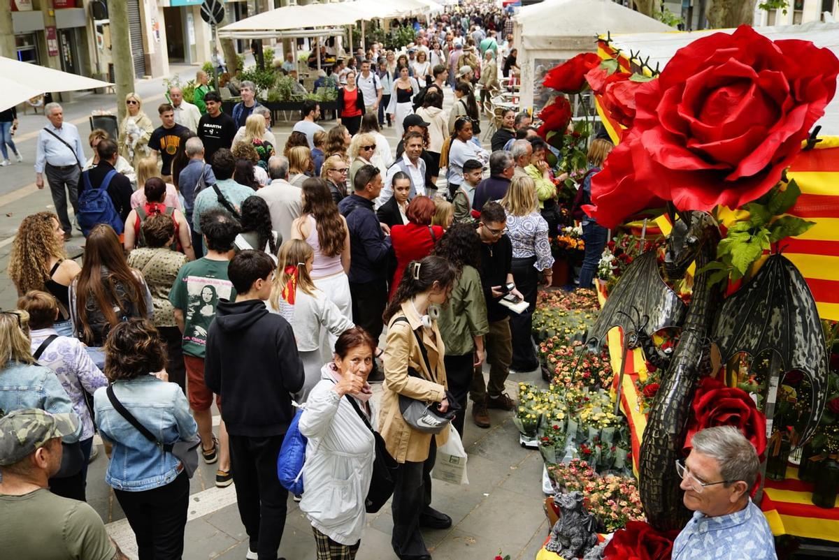 Les millor imatges de la Diada de Sant Jordi 2026 a Manresa