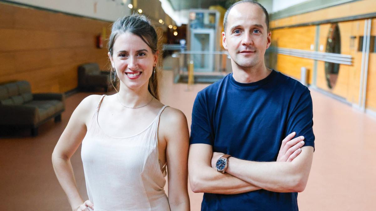 Ana San Martín y David Fiuza, en Santiago