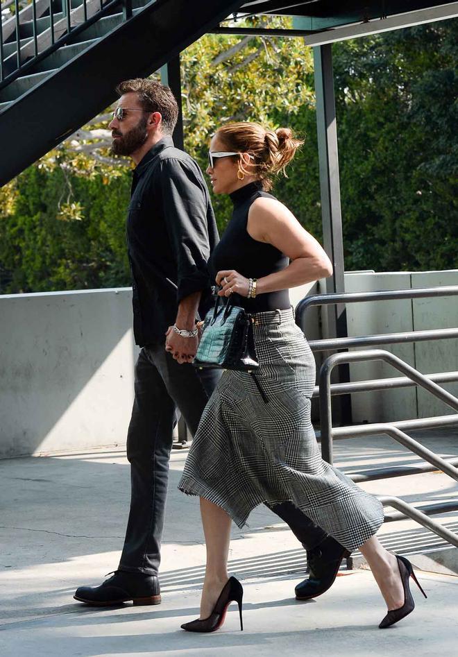 Jennifer Lopez y Ben Affleck, con looks a juego, coordinados, twinning