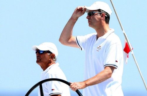 Felipe VI navega en la Copa del Rey
