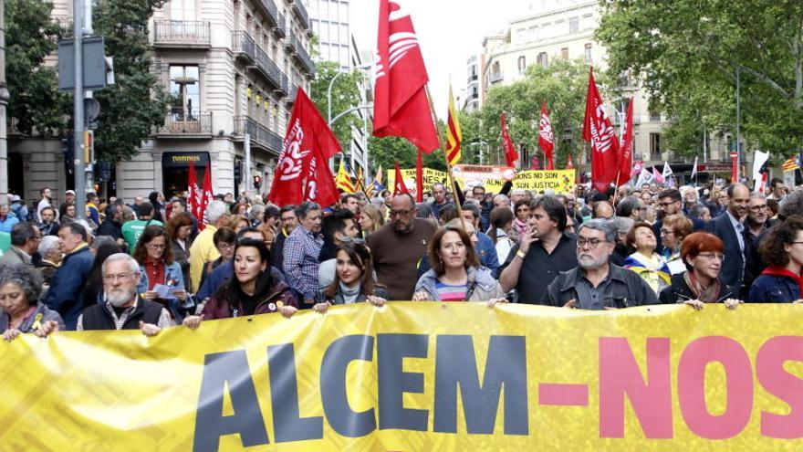 Manifestació de la Intersindical-CSC i de l&#039;ANC