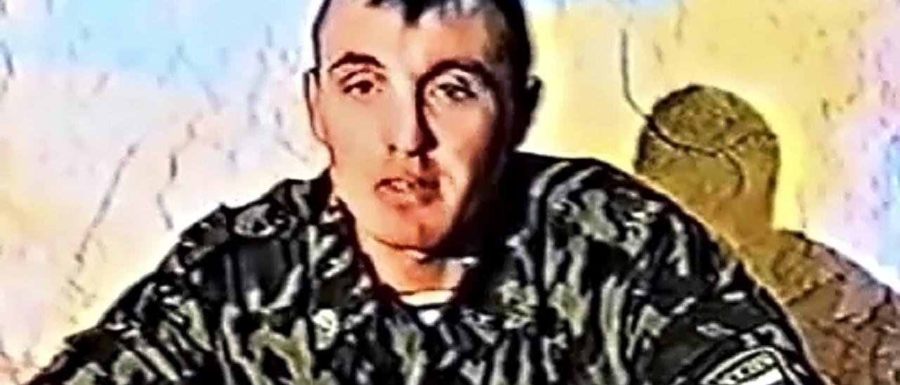 Denís Serguéiev imagen extraida del Video-documental 'The battle for Alilen' de 1999