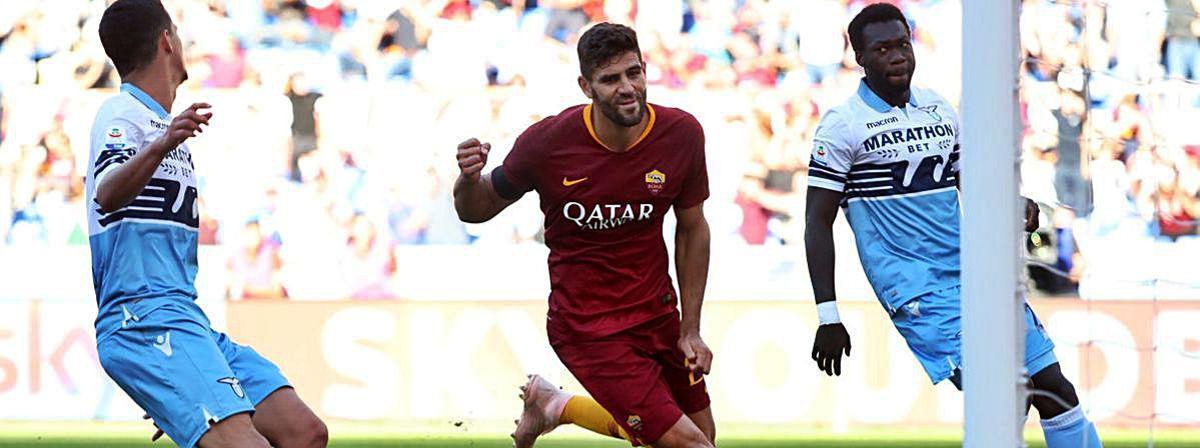 El defensa en la Roma.