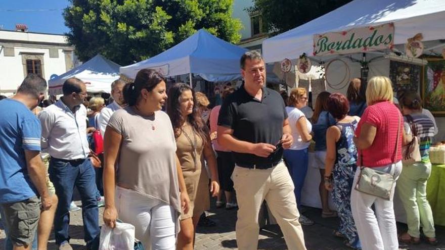 Alonso y Ortega, en la feria.