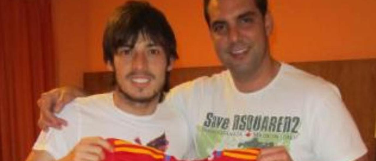 David Silva con Eduardo Álvarez.