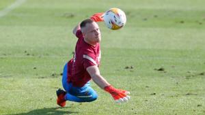 Ter Stegen, en el último entrenamiento del Barça.