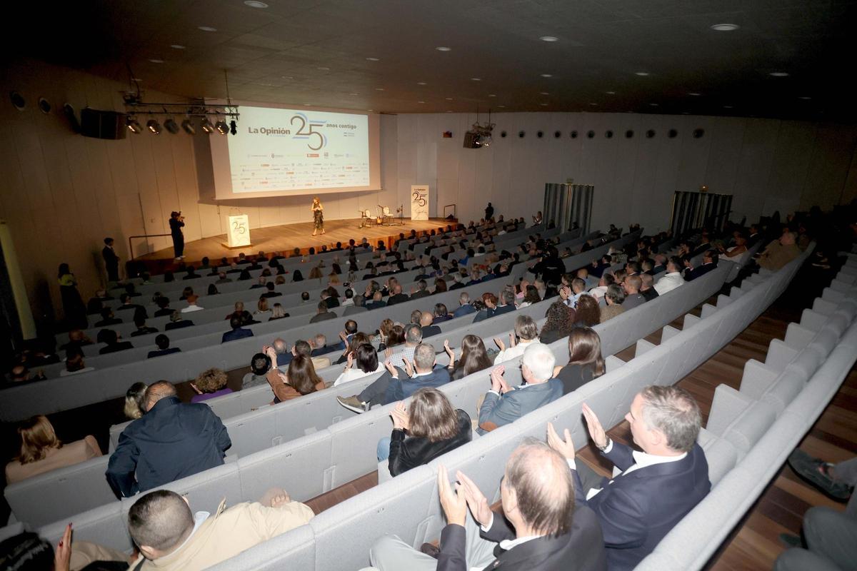 Vista general del auditorio de Palexco durante la gala por el 25 aniversario de LA OPINIÓN A CORUÑA.