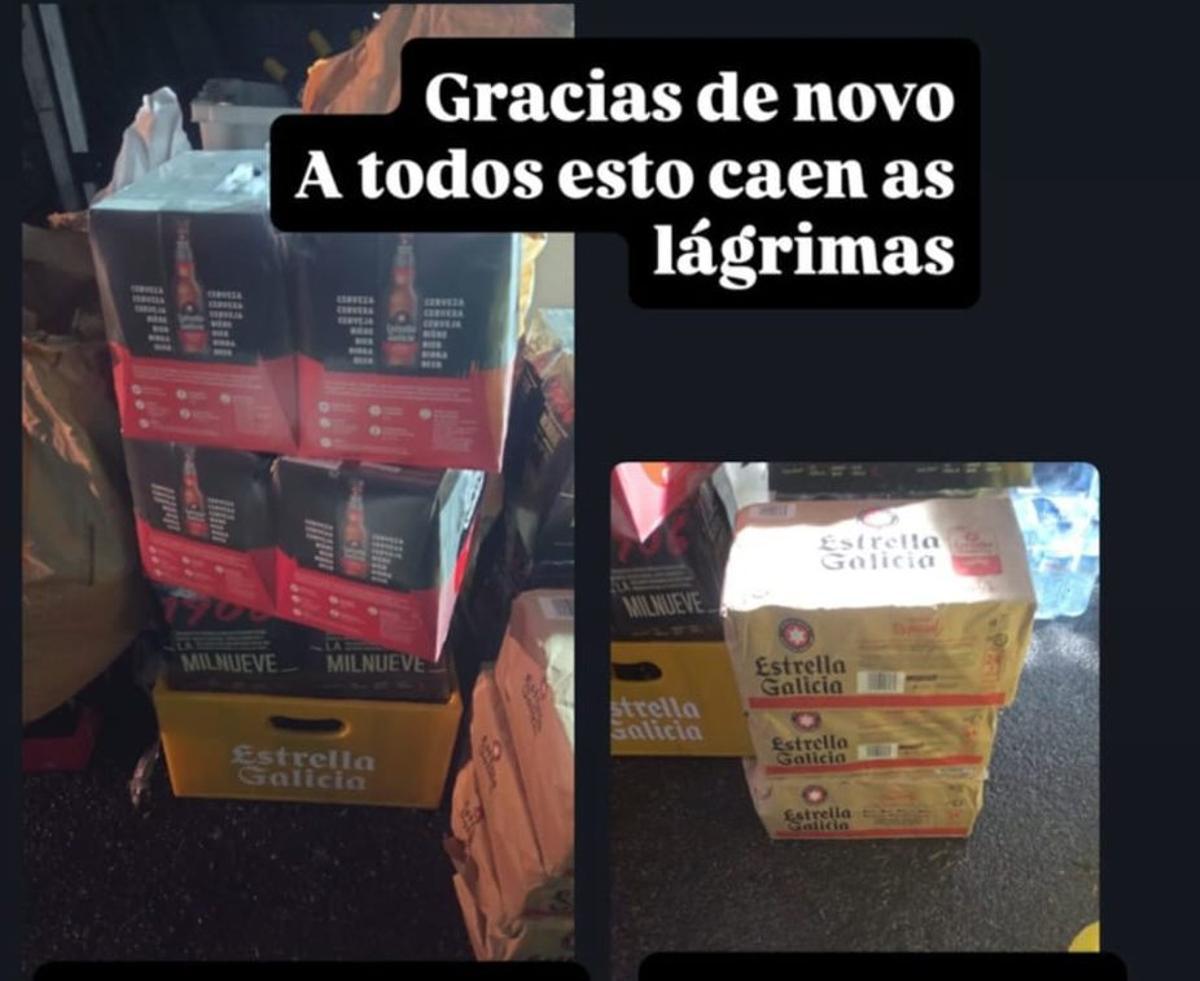 Los ganaderos agradecen las provisiones. |  Instagram: Miguel Gómez