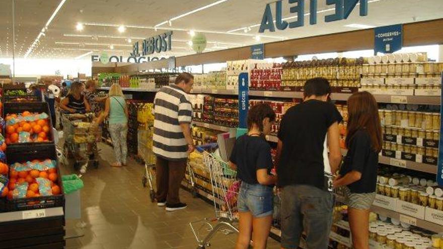 Ahir al matí el supermercat era molt concorregut