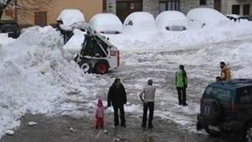 Neu a la zona de Saldes