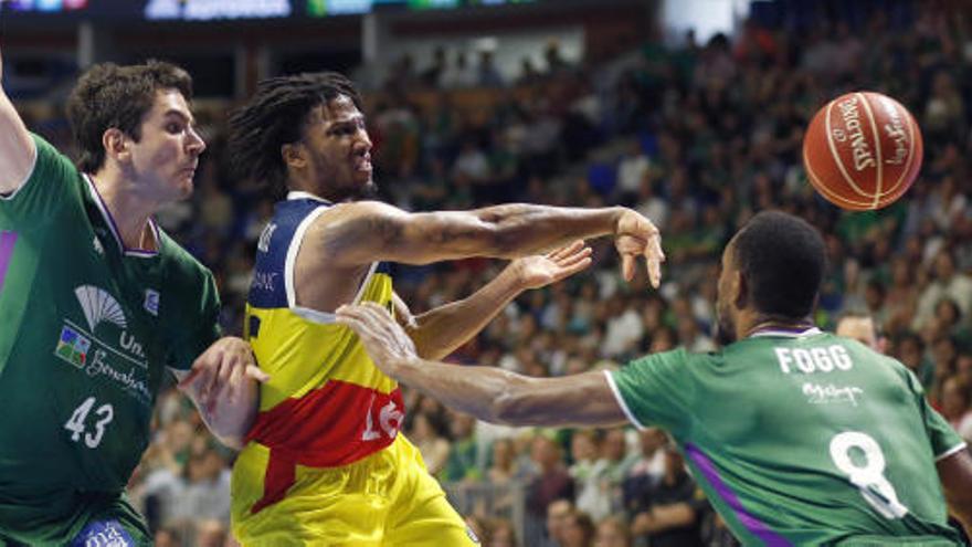 Partido entre el Unicaja y el Morabanc Andorra que dio el play-off al valencia BC