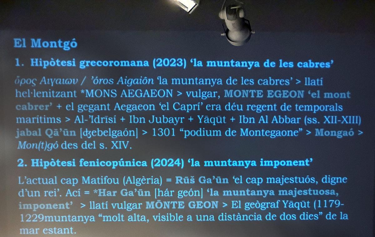 La explicación del topónimo del Montgó