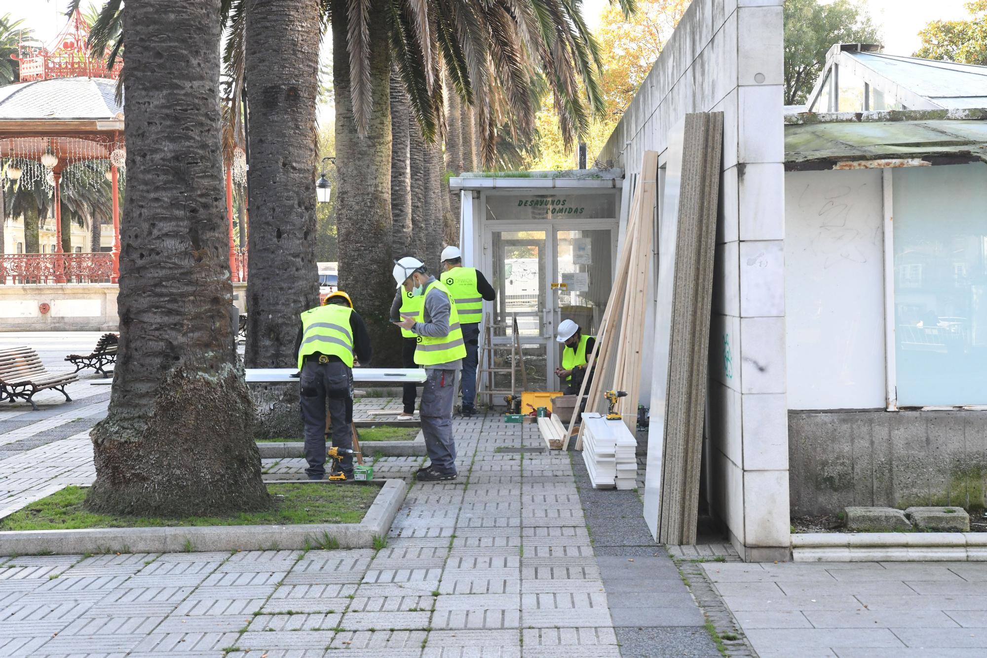 La cafetería Copacabana, en obras