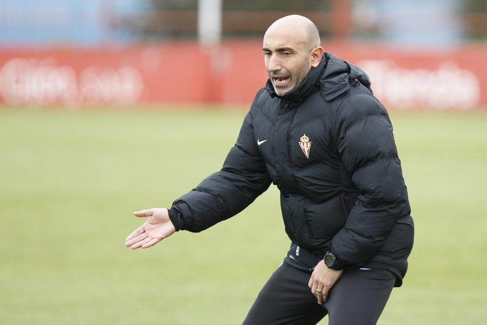 Entrenamiento del Sporting de Gijón