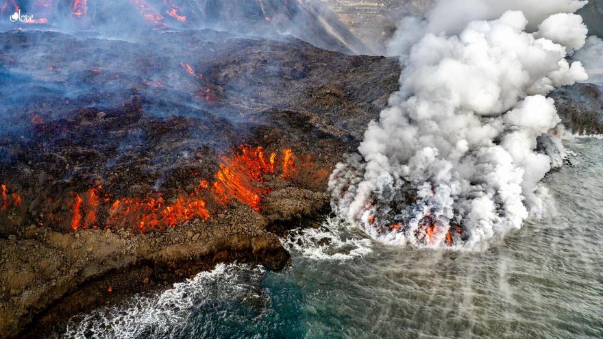 Nueva fajana en la costa oeste de La Palma