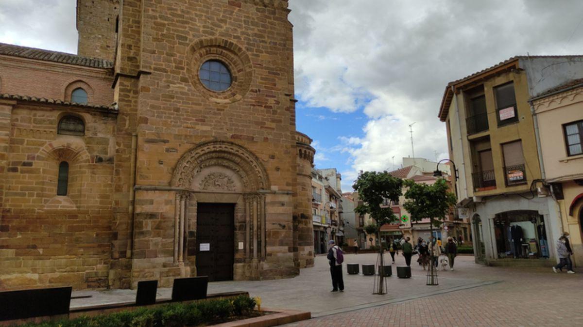 Plaza de Santa María en Benavente.