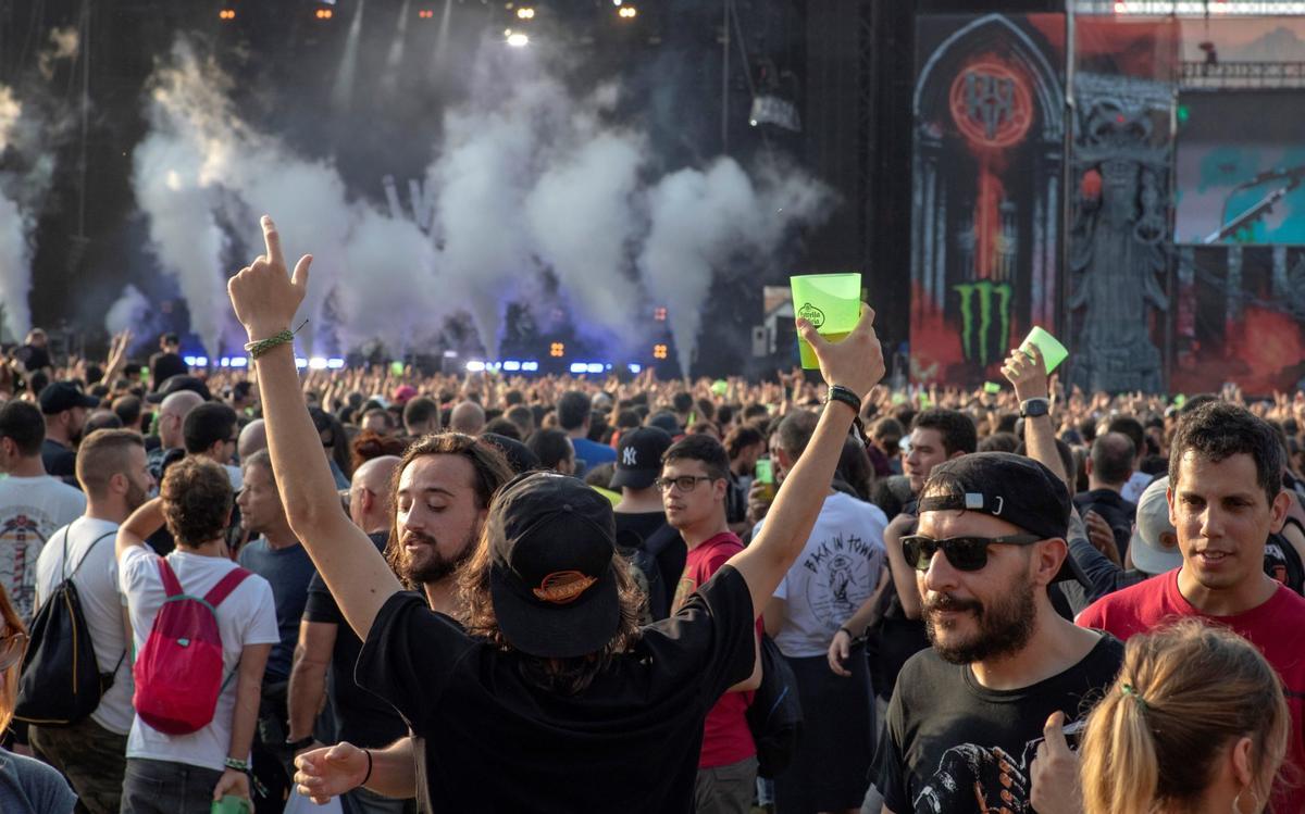 Imagen de un macrofestival musical en España
