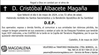 D. Cristóbal Albacete Magaña