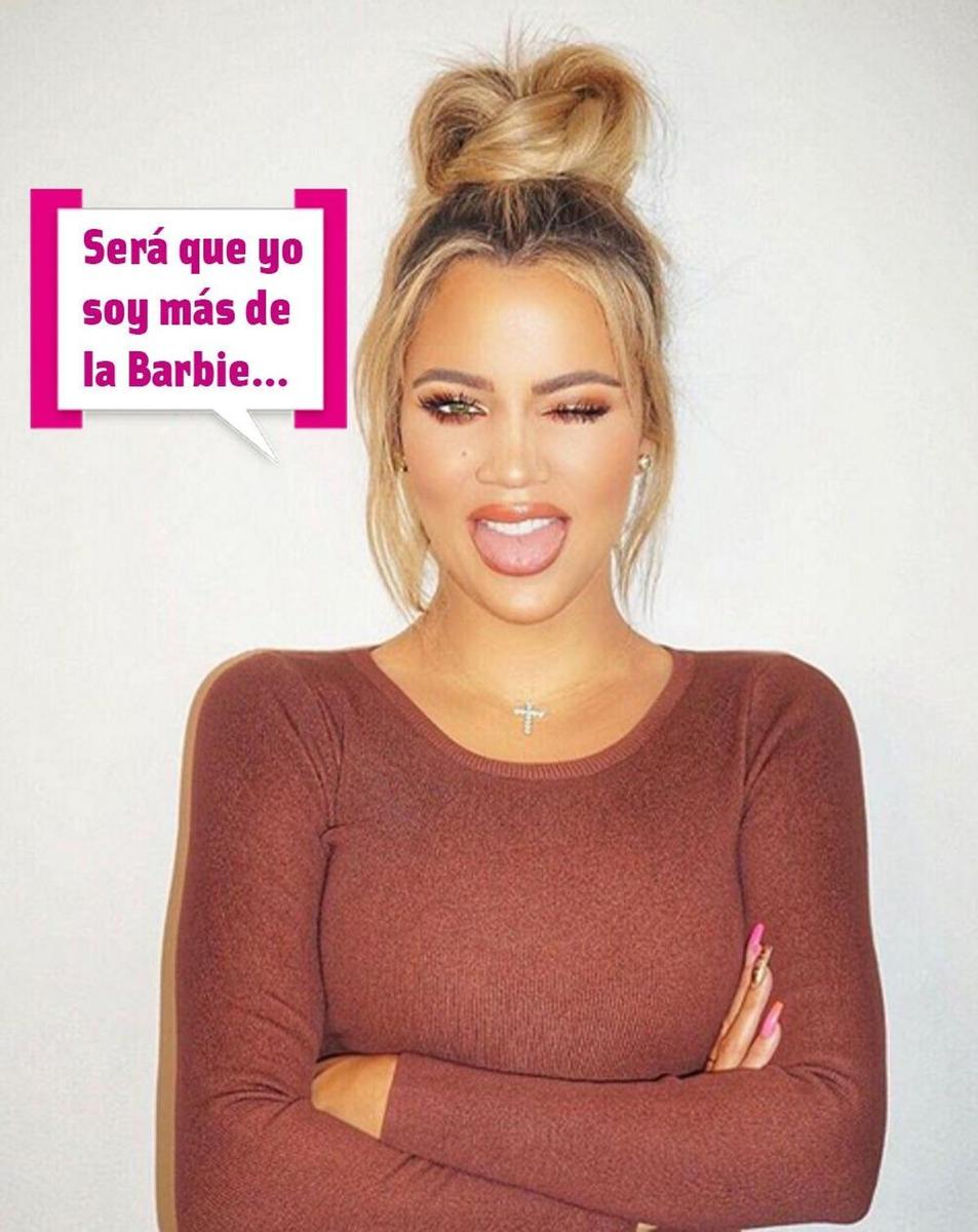 Khloé Kardashian es más de barbie