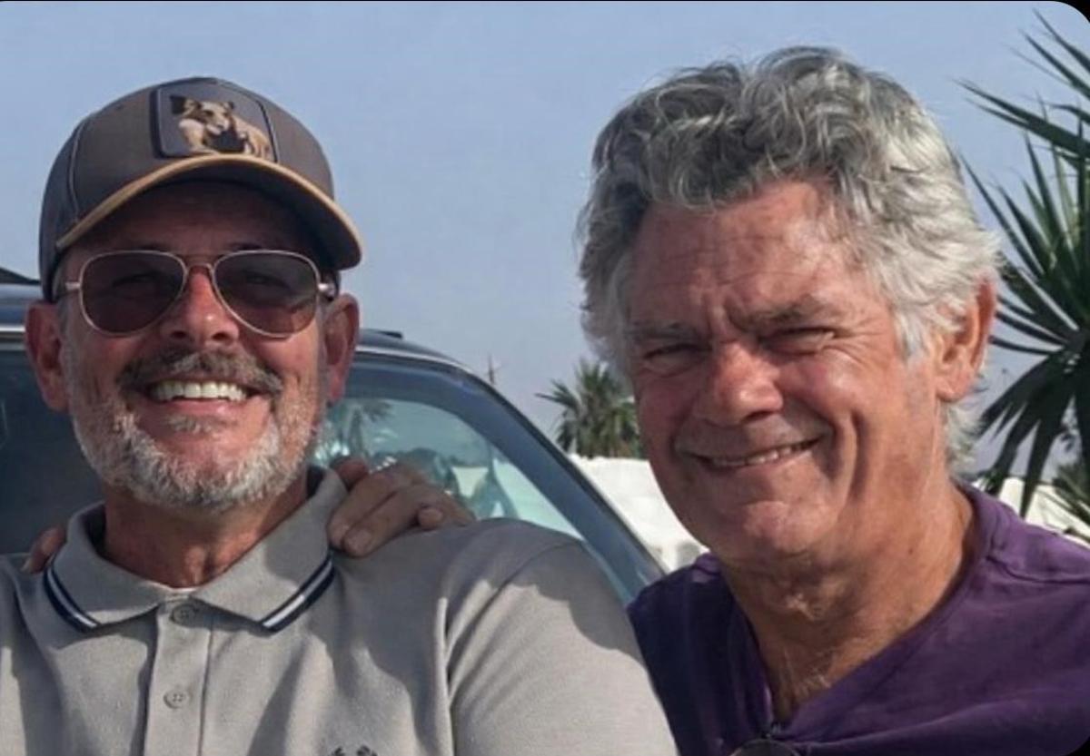 Por la izquierda, el letrado Emilio Cabrera y su cliente Gerry Hutch.