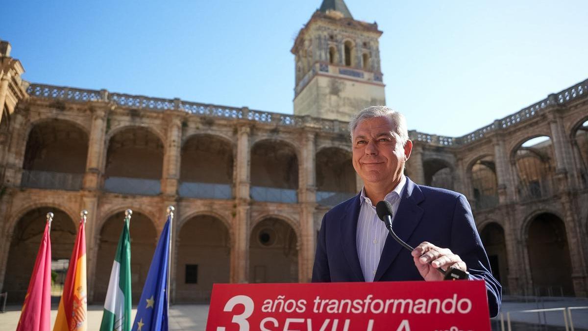 El alcalde de Sevilla, José Luis Sanz, hace balance de sus tres años al frente del Ayuntamiento de Sevilla