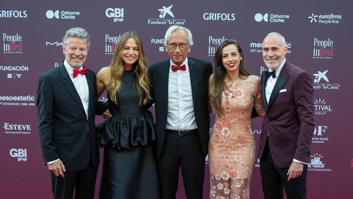 Joan Vehils, Martina Klein, Bonaventura Clotet, Lulene Servent y Alex Corretja. Joan Vehils, Martina Klein, Bonaventura Clotet, Lulene Servent y Alex Corretja.