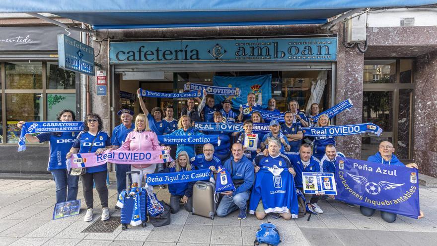 Las peñas oviedistas más viajeras se apuntan a dos desplazamientos más: &quot;¡Se nota que este es el año!&quot;