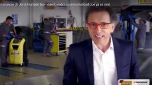 Jordi Hurtado, en una imagen del anuncio en el que bromea sobre su inmortalidad. 