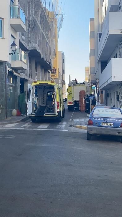 Un obrero sufre un accidente laboral en Arguineguín