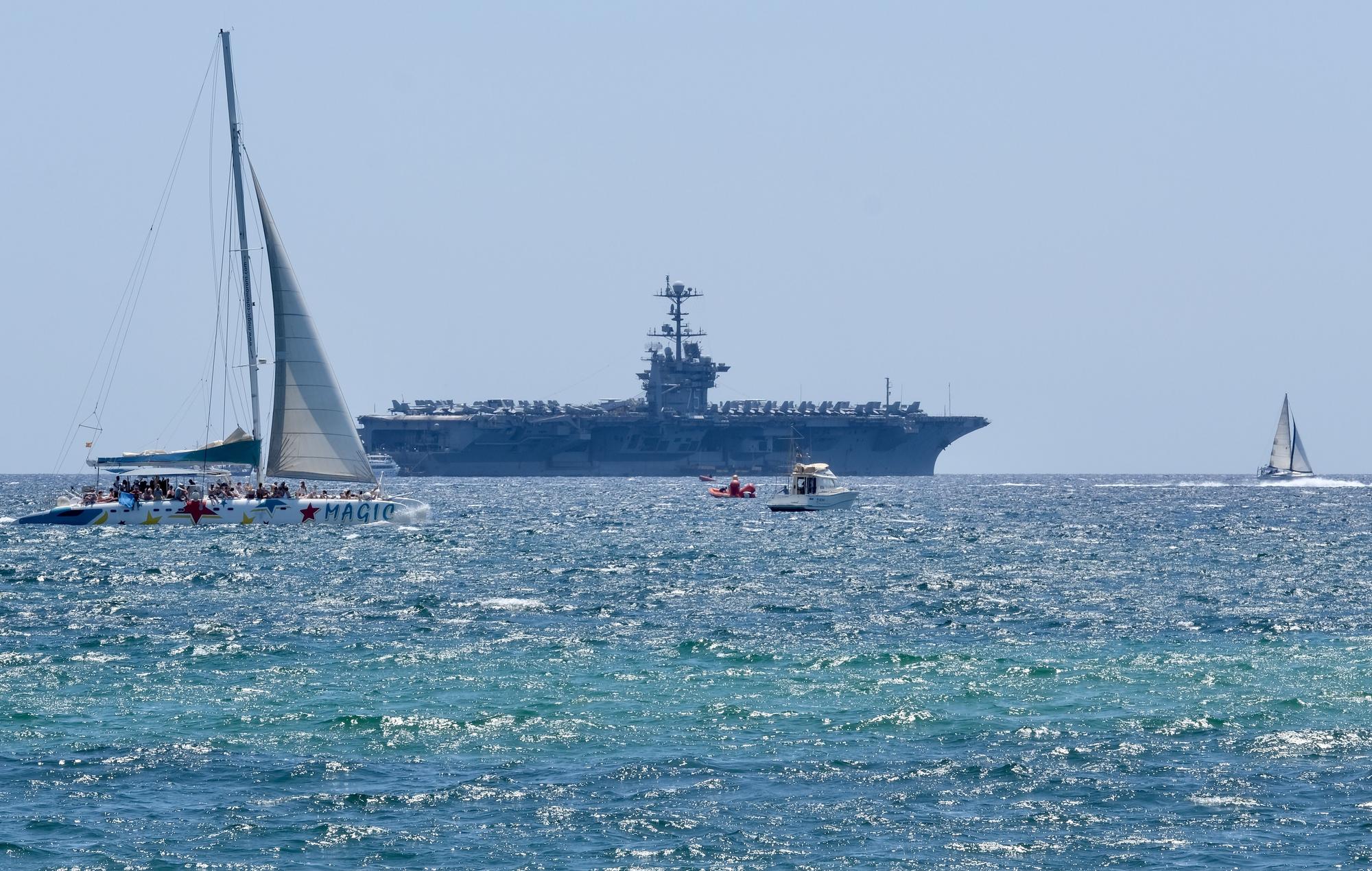 El portaviones nuclear Harry S. Truman ya está en Palma