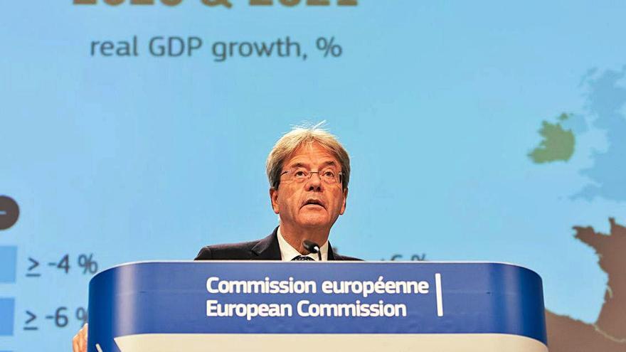 Brussel·les eleva al 12,4% l&#039;enfonsament de l&#039;economia espanyola aquest 2020