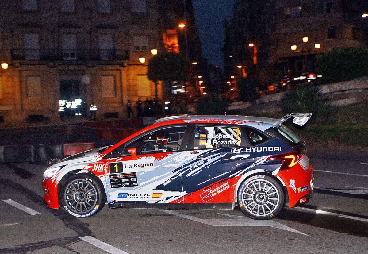 Hyundai i20N Rally2 de José María López y Borja Rozada.